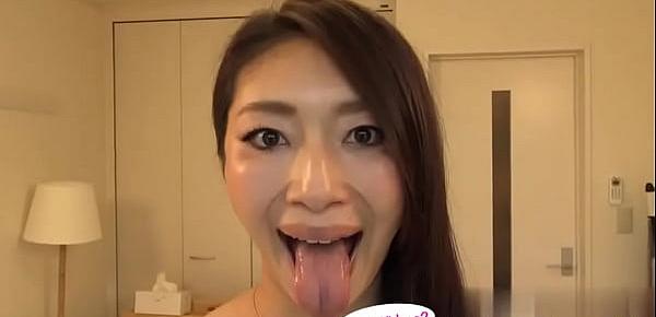  Japanese Asian Tongue Spit Face Nose Licking Sucking Kissing Handjob Fetish - More at fetish-master.net